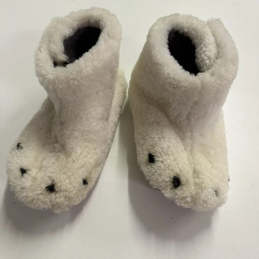 Sorel Kids Toddler Sz 12 Faux Fur Bear Claw Cute‎ Comfy Booties Slippers Shoes